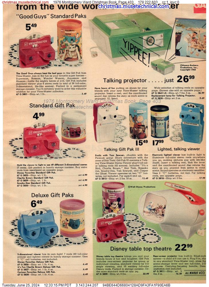 1976 Montgomery Ward Christmas Book, Page 403