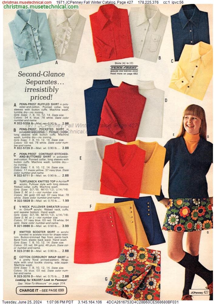 1971 JCPenney Fall Winter Catalog, Page 427