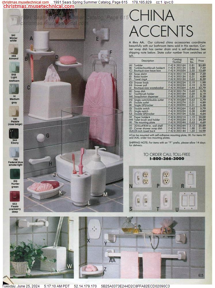 1991 Sears Spring Summer Catalog, Page 615
