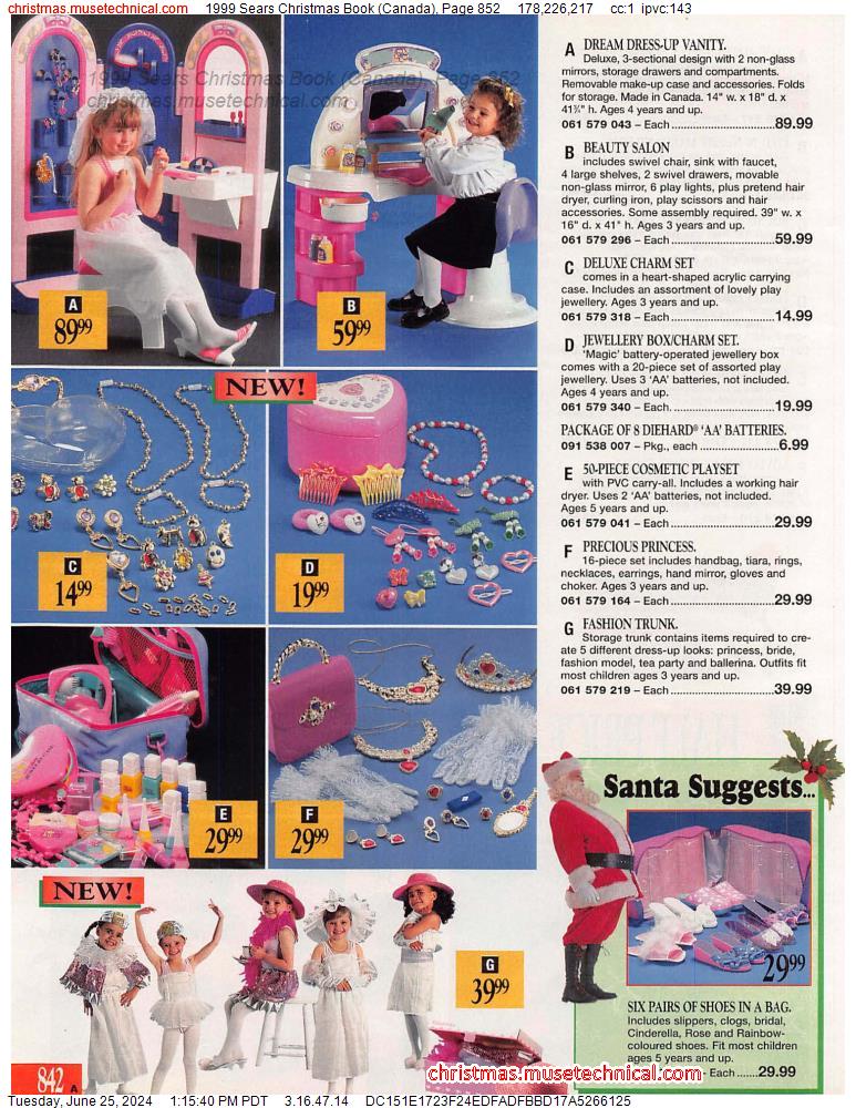 1999 Sears Christmas Book (Canada), Page 852
