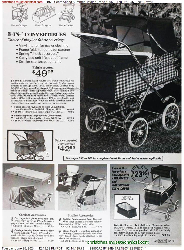 1973 Sears Spring Summer Catalog, Page 1296