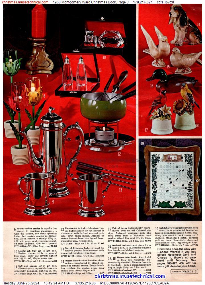1968 Montgomery Ward Christmas Book, Page 3