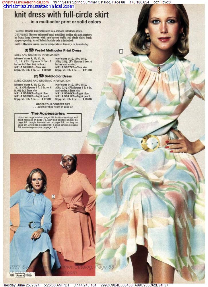 1977 Sears Spring Summer Catalog, Page 88