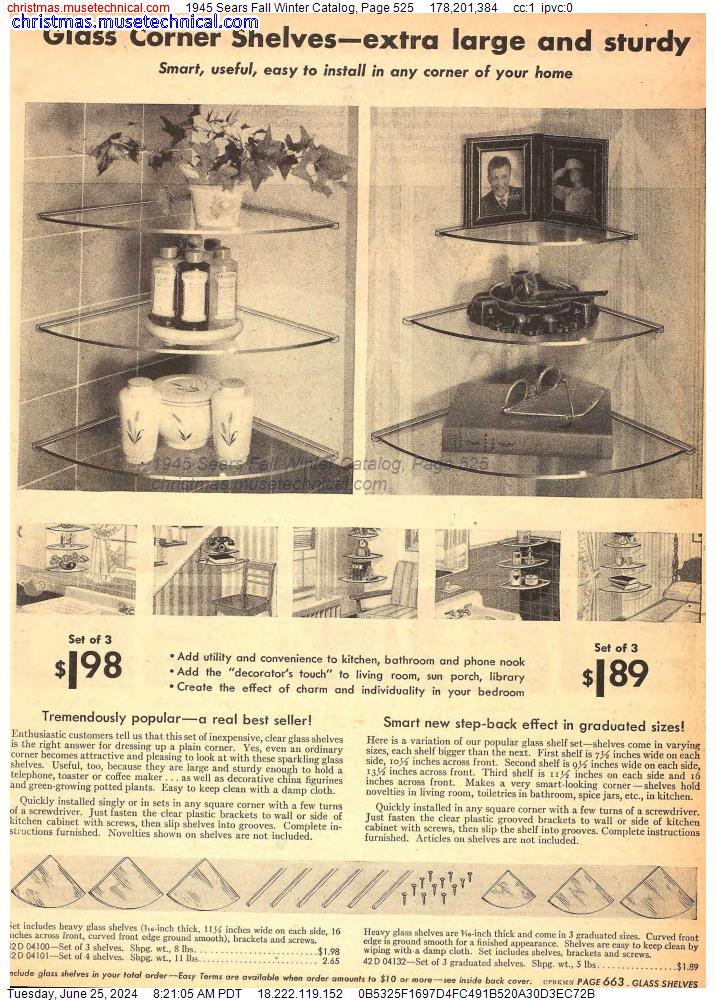 1945 Sears Fall Winter Catalog, Page 525