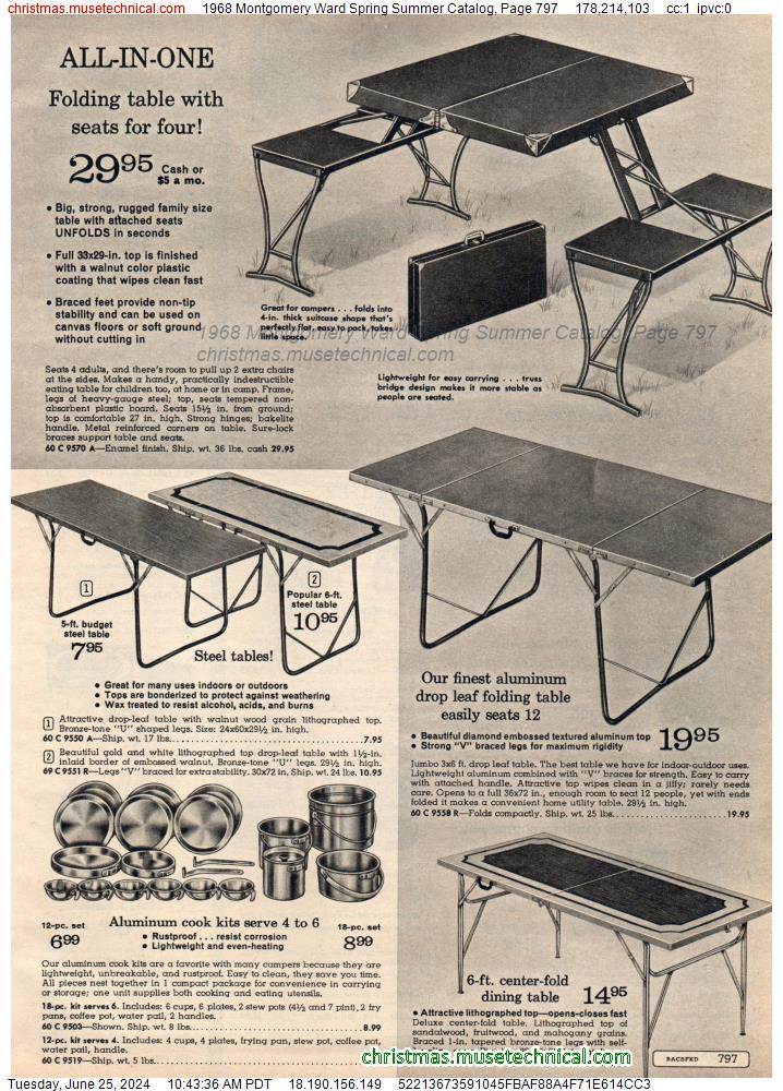 1968 Montgomery Ward Spring Summer Catalog, Page 797