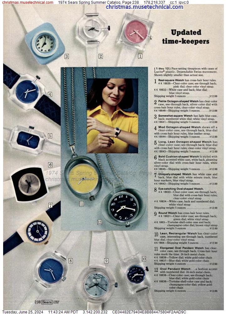 1974 Sears Spring Summer Catalog, Page 238