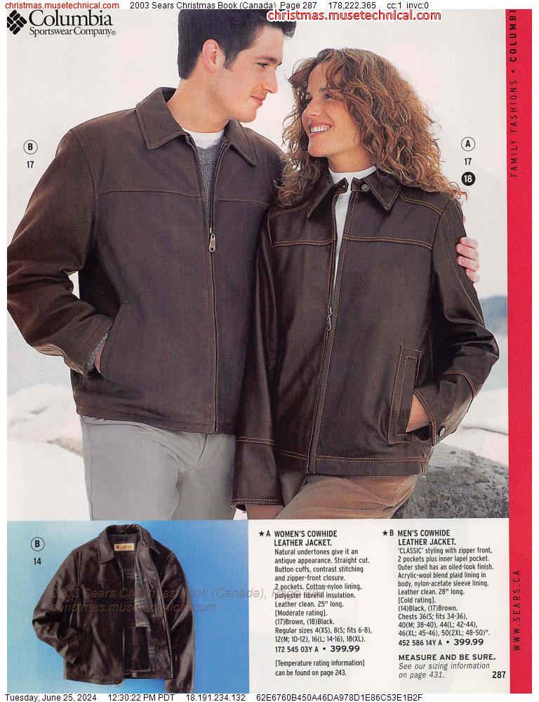 2003 Sears Christmas Book (Canada), Page 287
