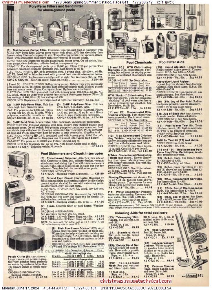 1978 Sears Spring Summer Catalog, Page 841