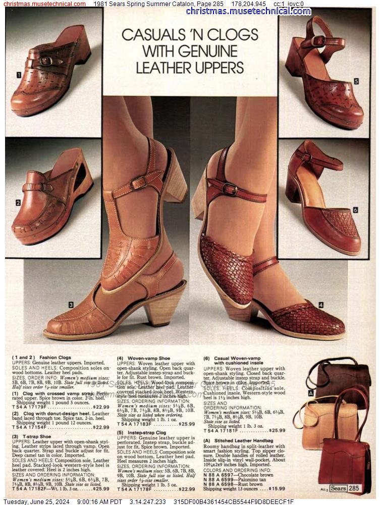 1981 Sears Spring Summer Catalog, Page 285