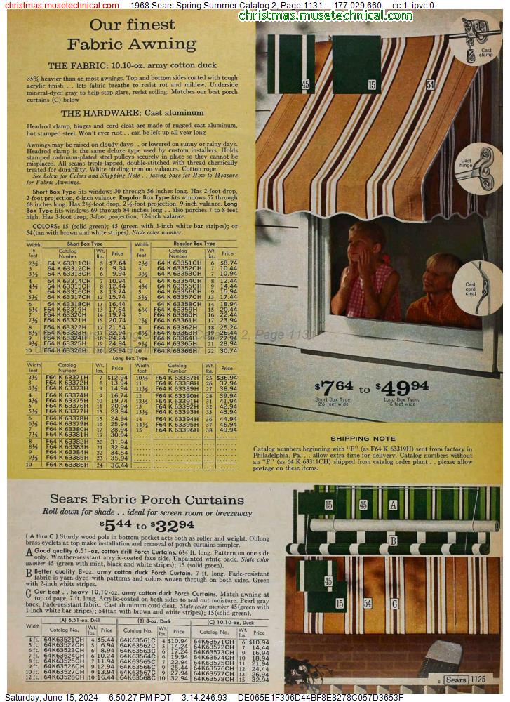 1968 Sears Spring Summer Catalog 2, Page 1131
