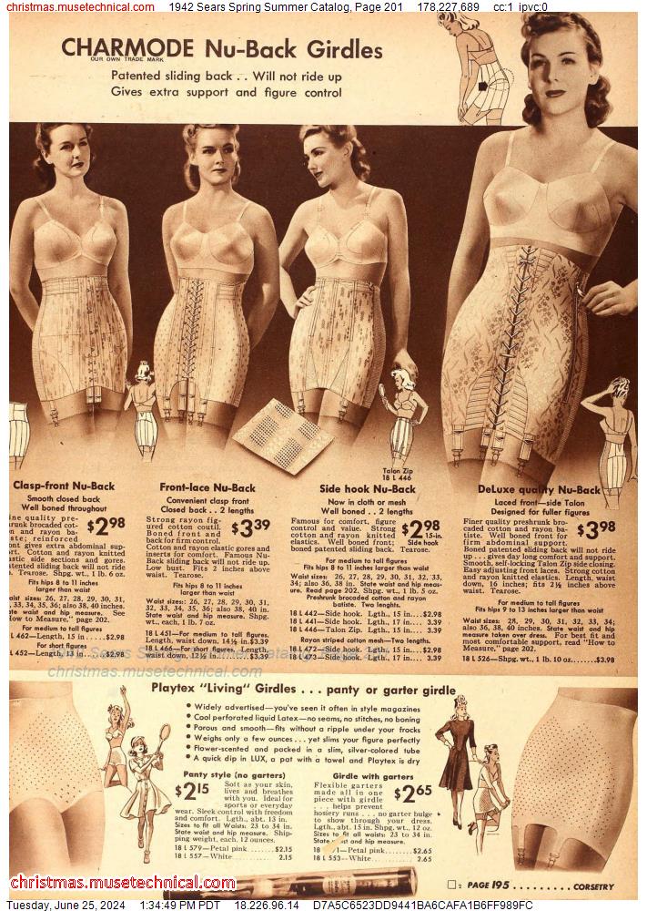 1942 Sears Spring Summer Catalog, Page 201