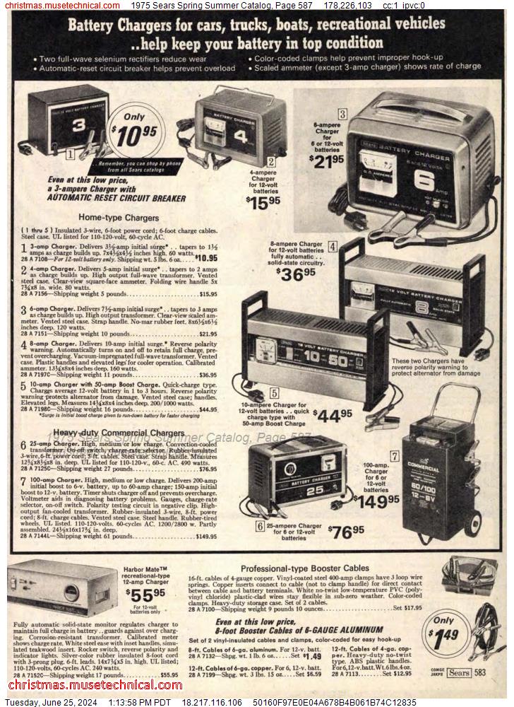 1975 Sears Spring Summer Catalog, Page 587