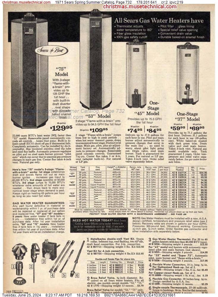 1971 Sears Spring Summer Catalog, Page 732