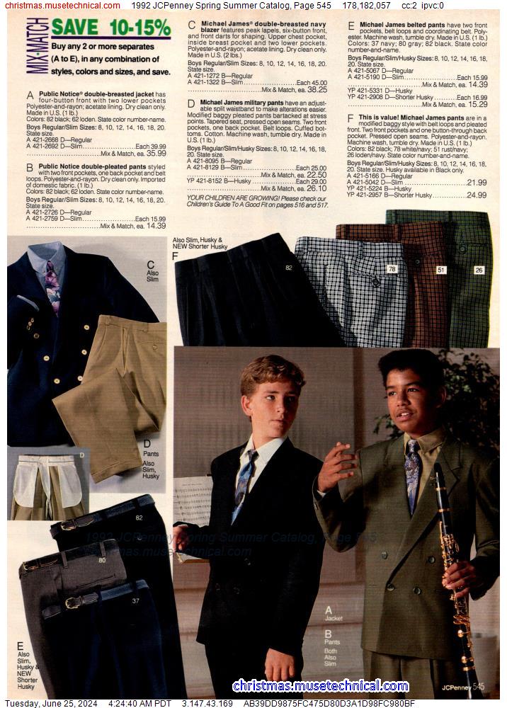 1992 JCPenney Spring Summer Catalog, Page 545