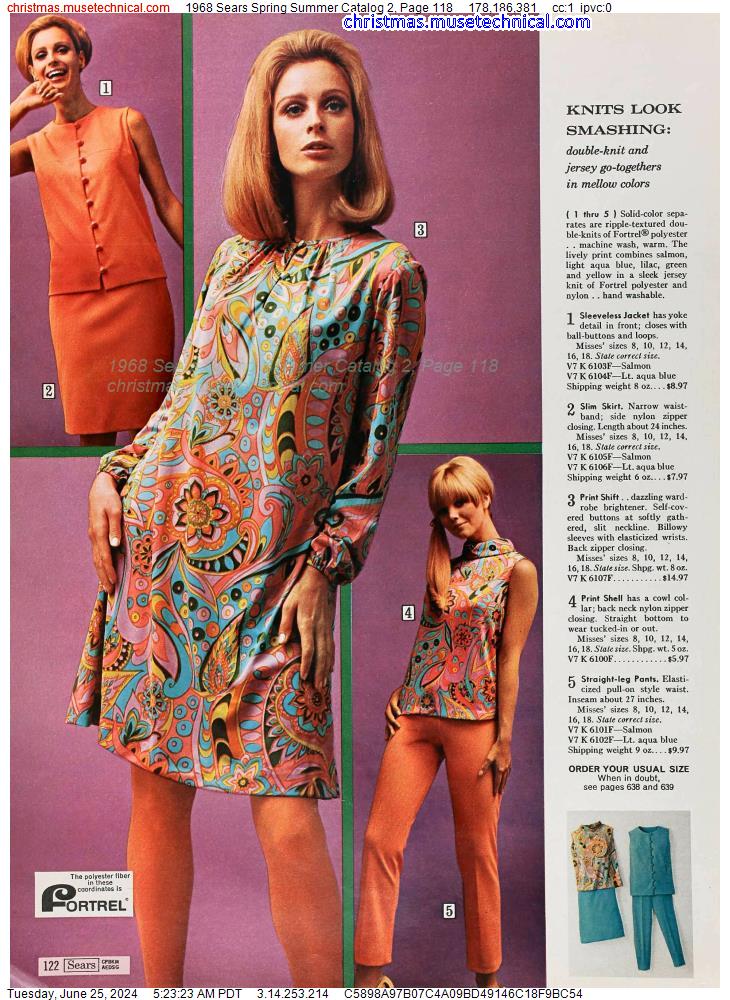 1968 Sears Spring Summer Catalog 2, Page 118