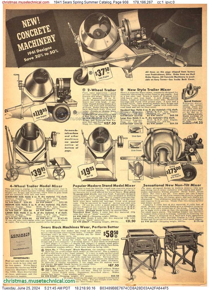 1941 Sears Spring Summer Catalog, Page 908