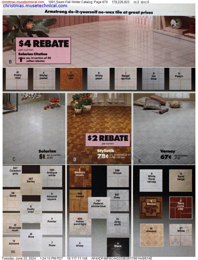 1991 Sears Fall Winter Catalog, Page 670