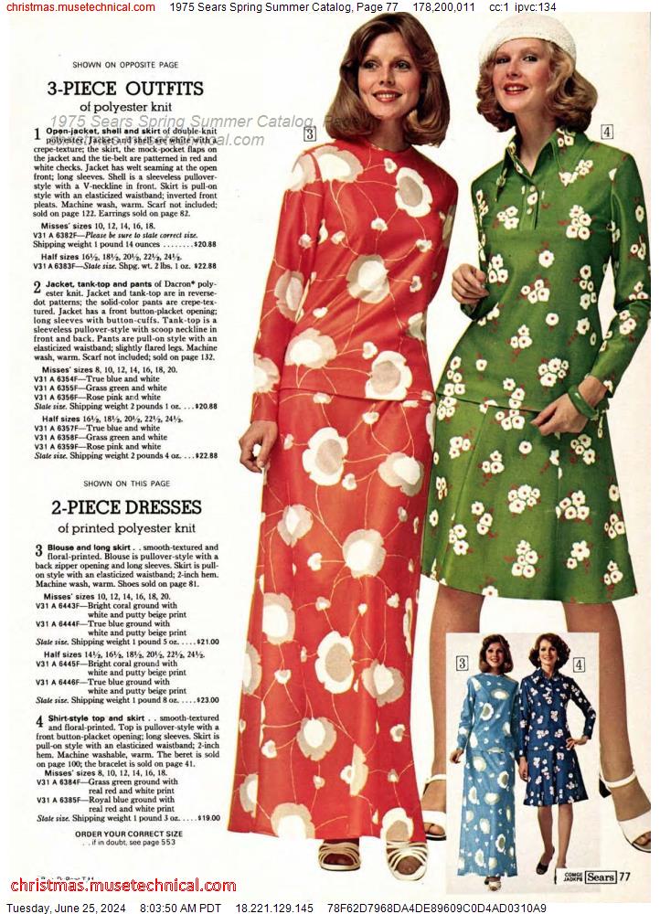 1975 Sears Spring Summer Catalog, Page 77