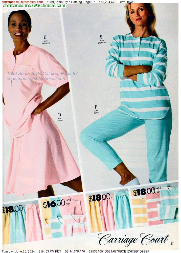 1989 Sears Style Catalog, Page 87
