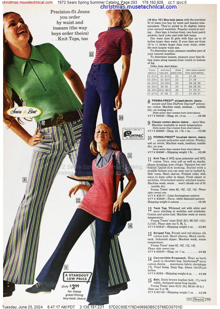 1972 Sears Spring Summer Catalog, Page 293