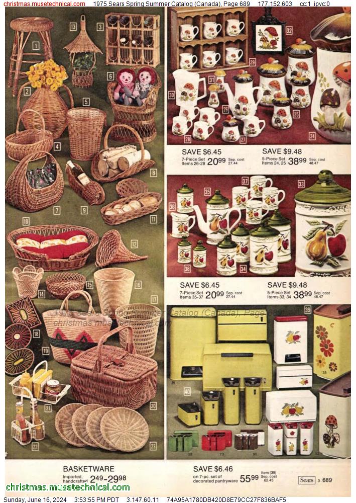 1975 Sears Spring Summer Catalog (Canada), Page 689