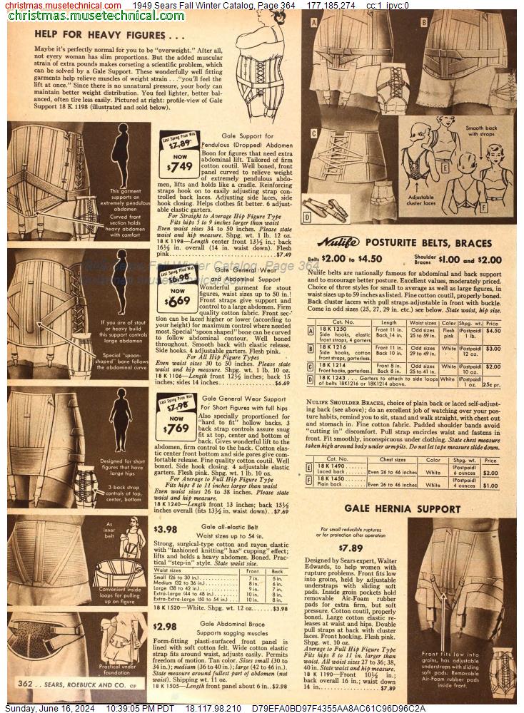 1949 Sears Fall Winter Catalog, Page 364
