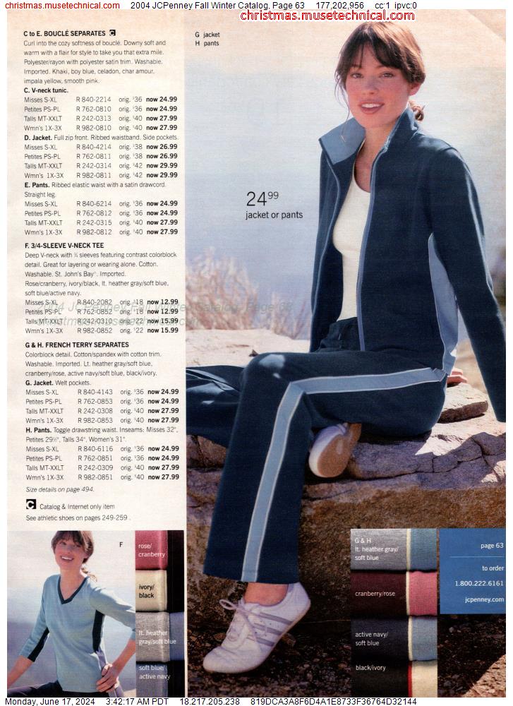 2004 JCPenney Fall Winter Catalog, Page 63