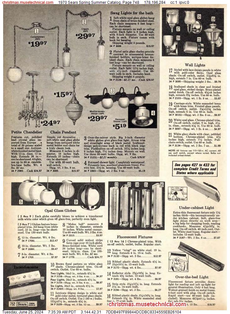 1970 Sears Spring Summer Catalog, Page 748