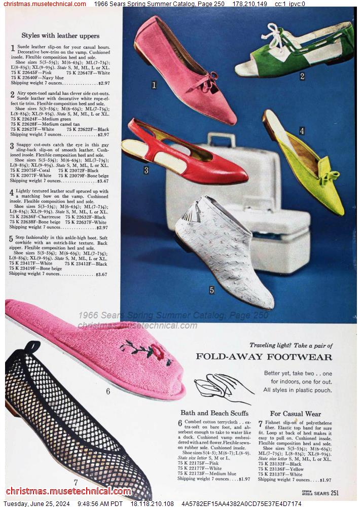 1966 Sears Spring Summer Catalog, Page 250