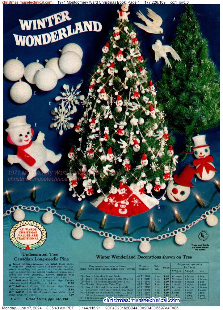 1971 Montgomery Ward Christmas Book, Page 4