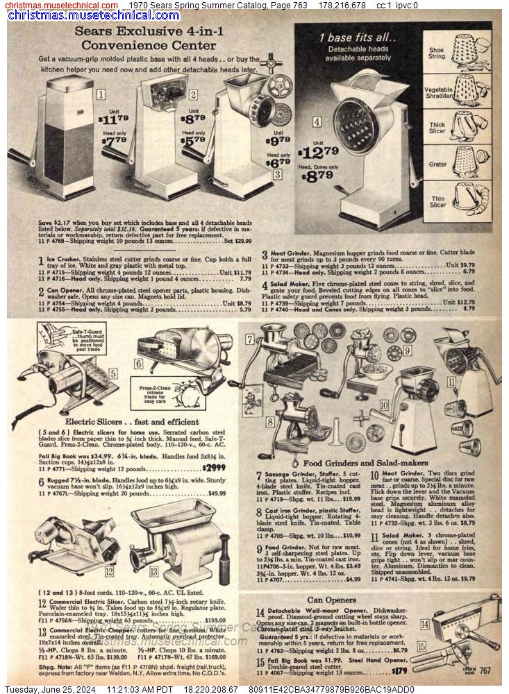 1970 Sears Spring Summer Catalog, Page 763