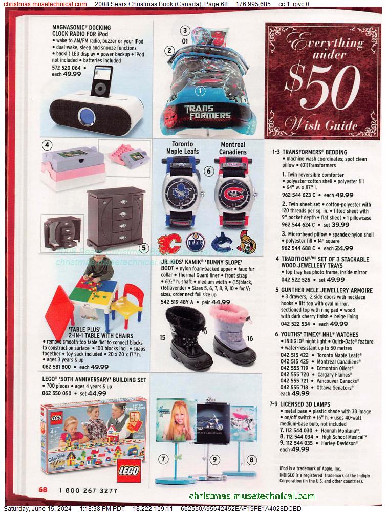 2008 Sears Christmas Book (Canada), Page 68