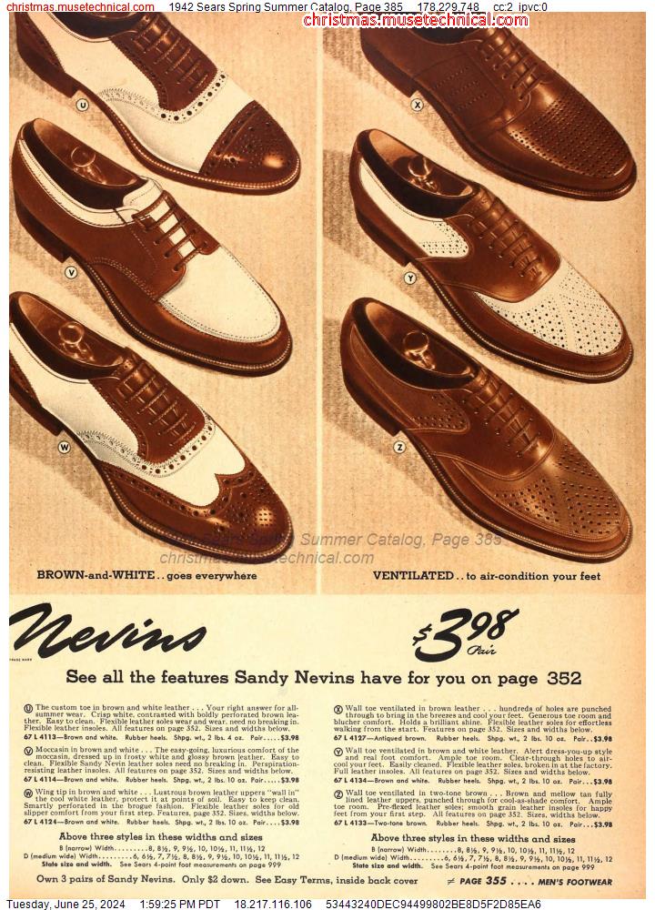 1942 Sears Spring Summer Catalog, Page 385