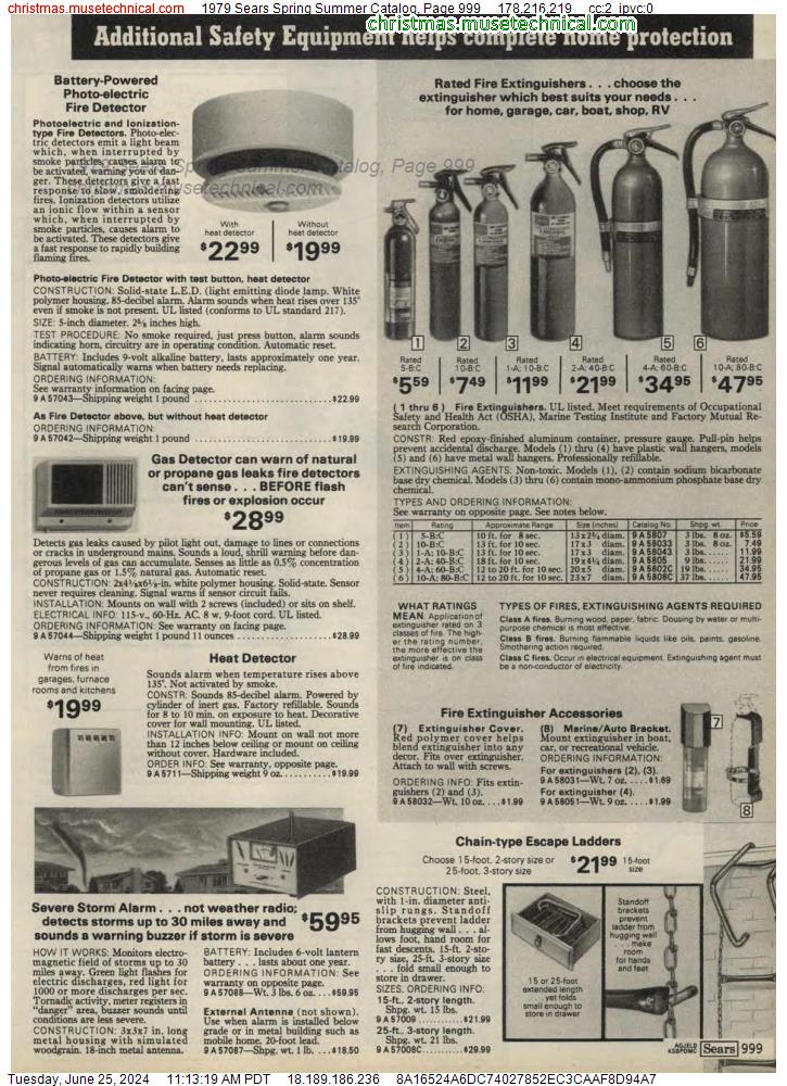 1979 Sears Spring Summer Catalog, Page 999