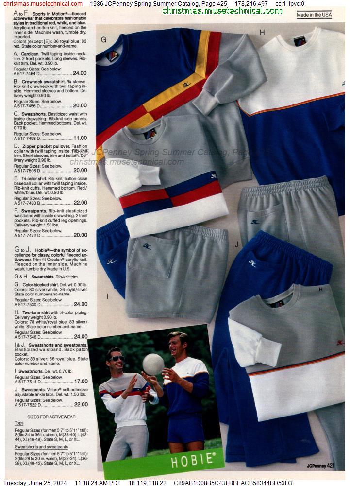1986 JCPenney Spring Summer Catalog, Page 425