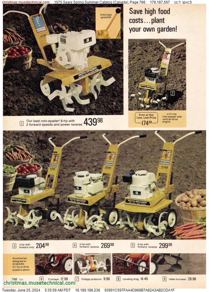1975 Sears Spring Summer Catalog (Canada), Page 766