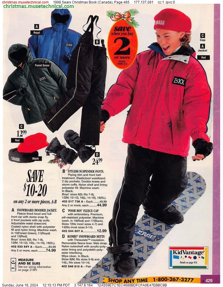 1998 Sears Christmas Book (Canada), Page 465