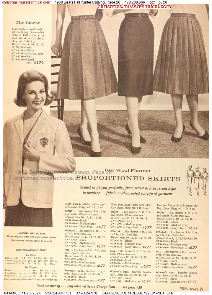 1960 Sears Fall Winter Catalog, Page 26