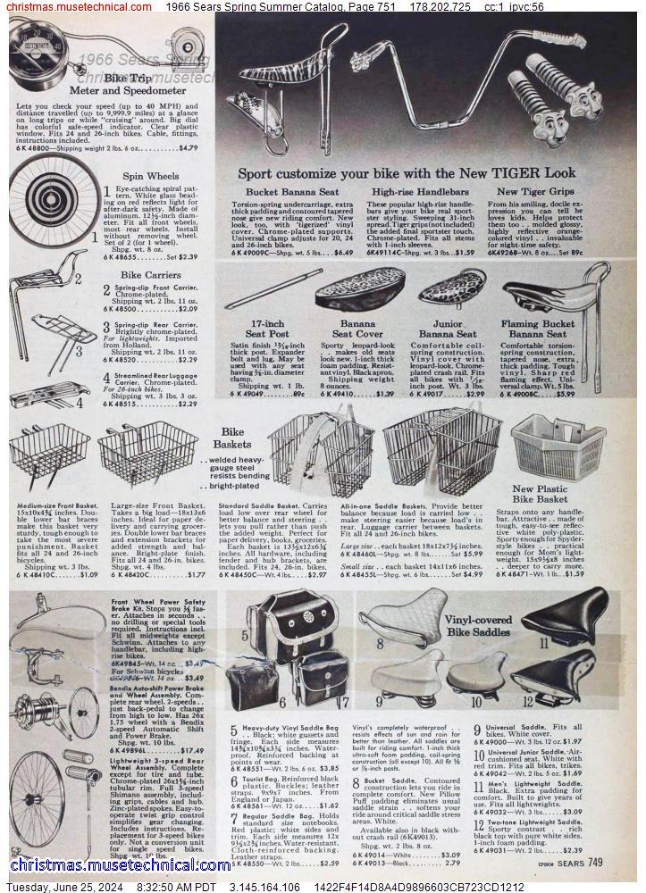 1966 Sears Spring Summer Catalog, Page 751