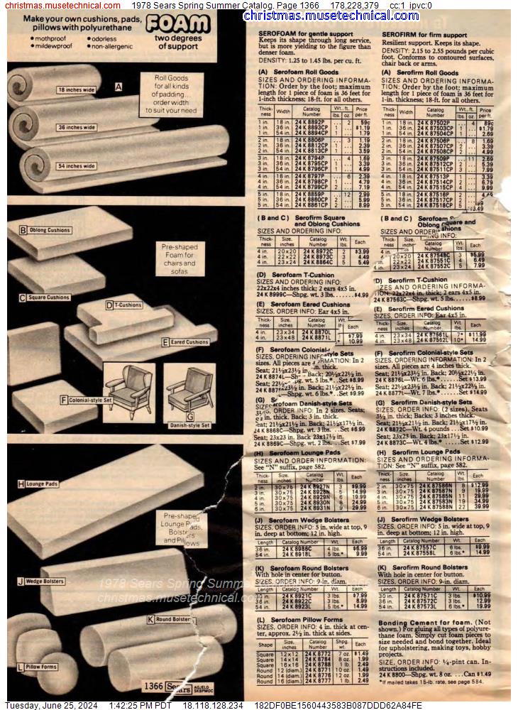 1978 Sears Spring Summer Catalog, Page 1366