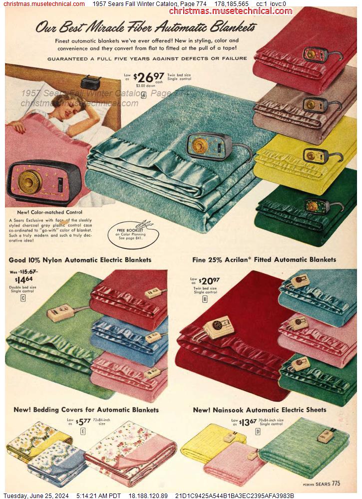 1957 Sears Fall Winter Catalog, Page 774