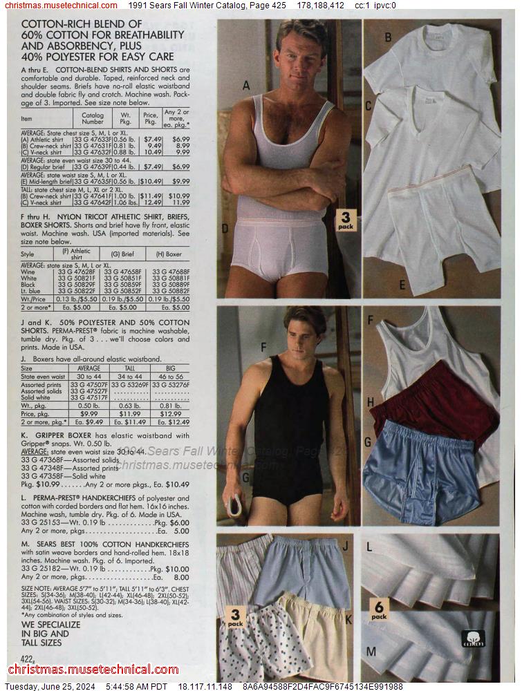 1991 Sears Fall Winter Catalog, Page 425