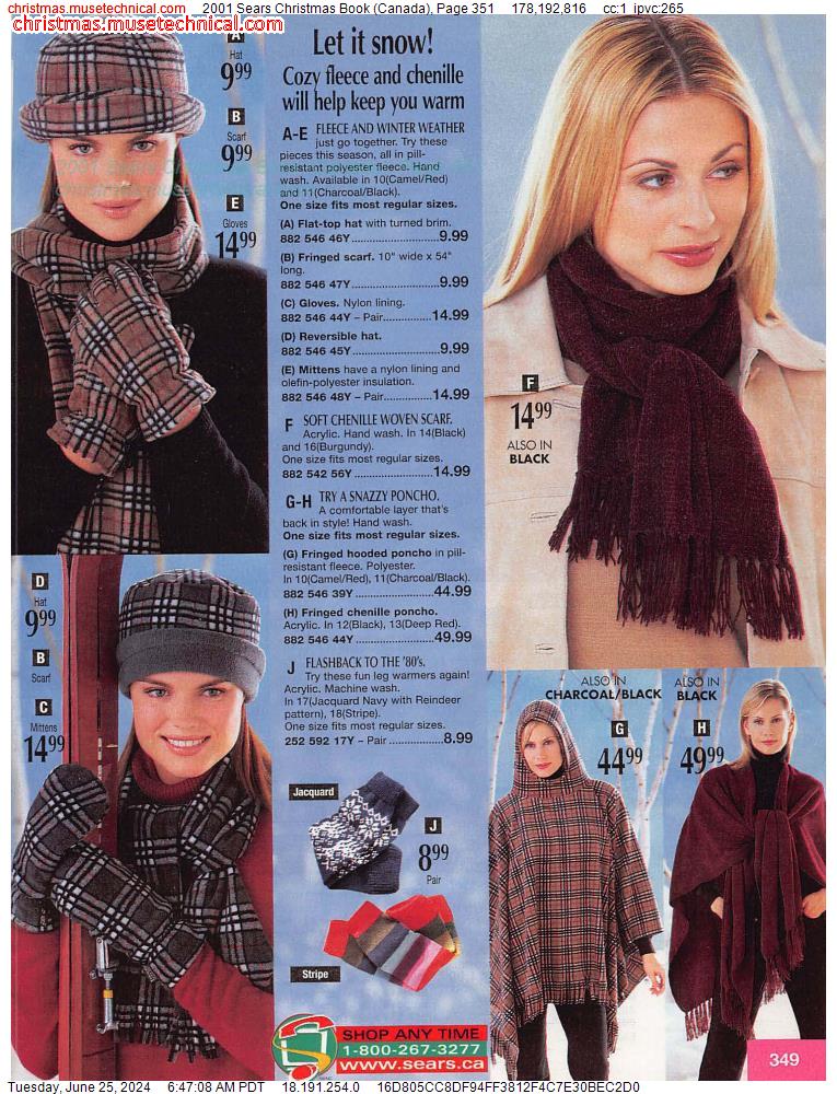2001 Sears Christmas Book (Canada), Page 351