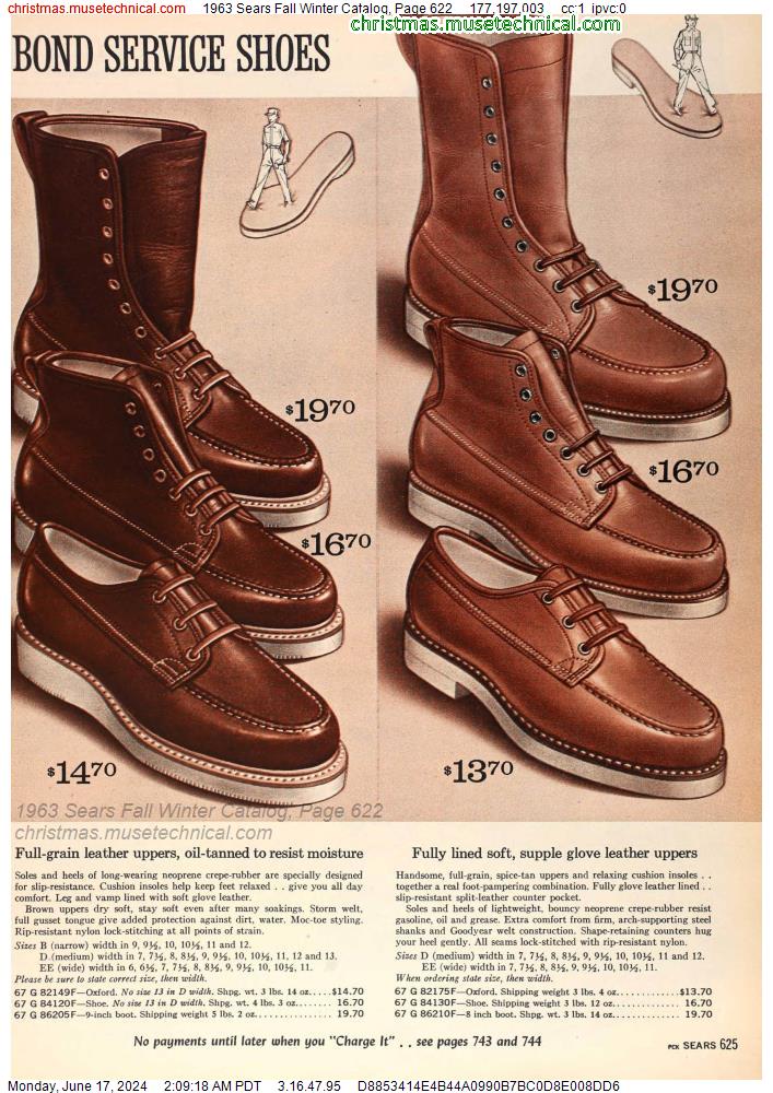 1963 Sears Fall Winter Catalog, Page 622