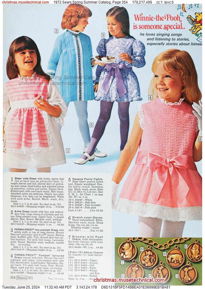 1972 Sears Spring Summer Catalog, Page 354
