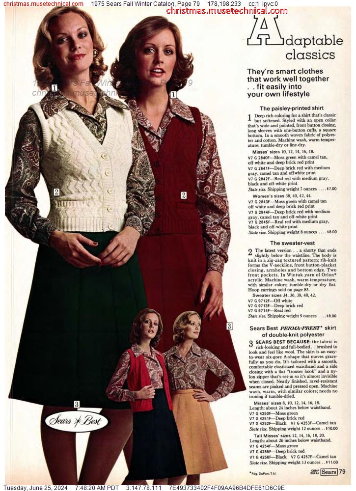1975 Sears Fall Winter Catalog, Page 79
