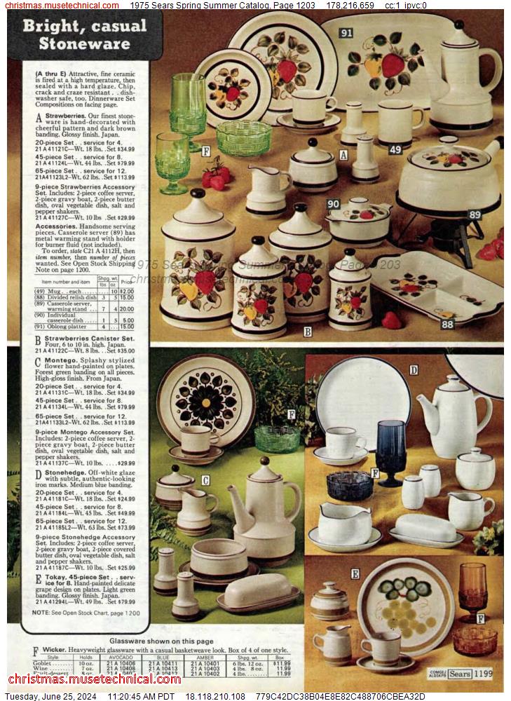 1975 Sears Spring Summer Catalog, Page 1203