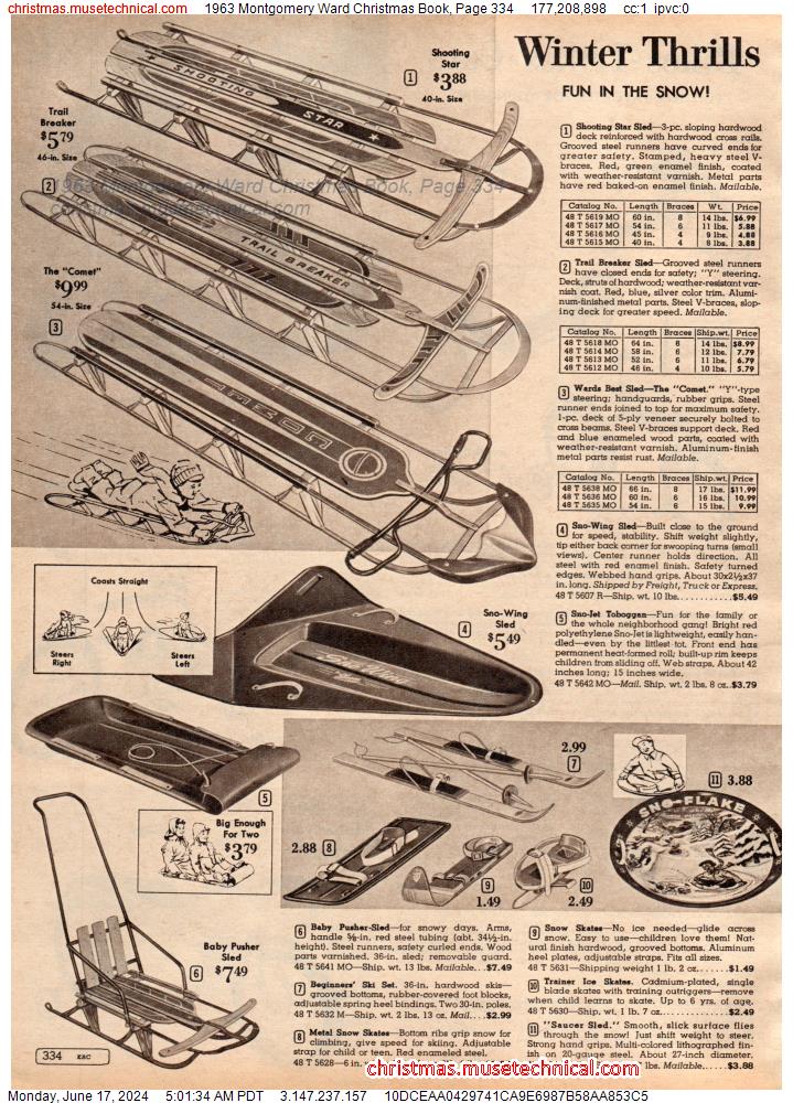 1963 Montgomery Ward Christmas Book, Page 334