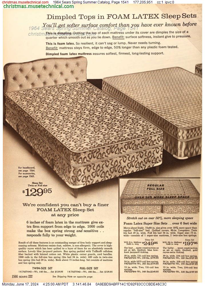 1964 Sears Spring Summer Catalog, Page 1541