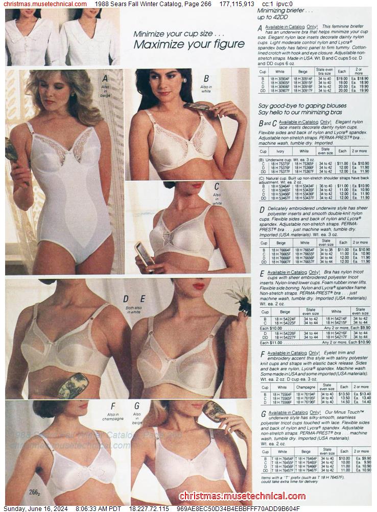 1988 Sears Fall Winter Catalog, Page 266